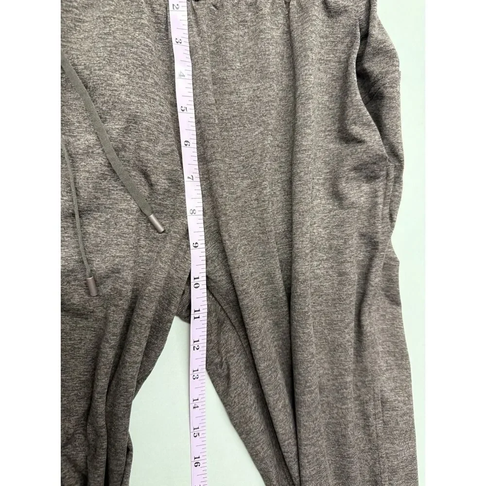 Lululemon Heathered Brown Performance Joggers Drawstring Waist Sz 6